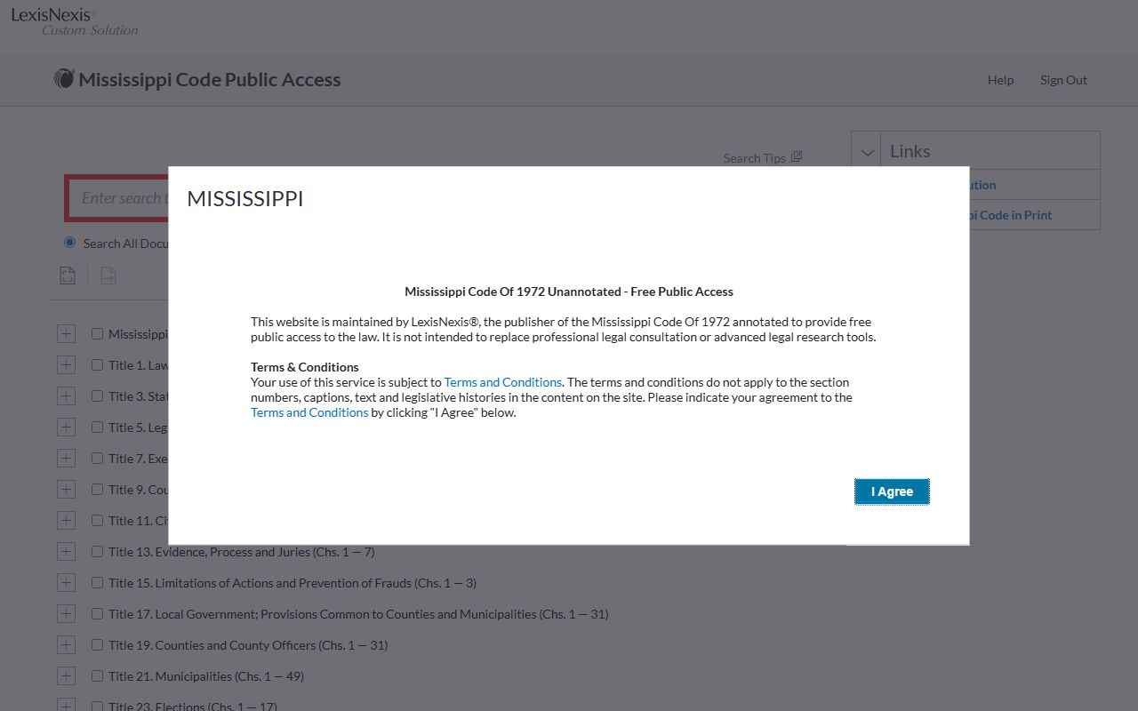 Marion County court records public access law in the Mississippi Code