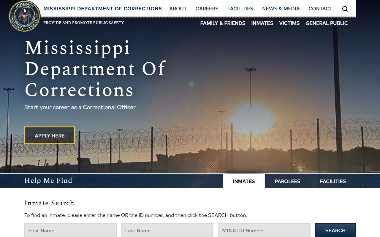 Marion County inmate records and the Mississippi DOC inmate search