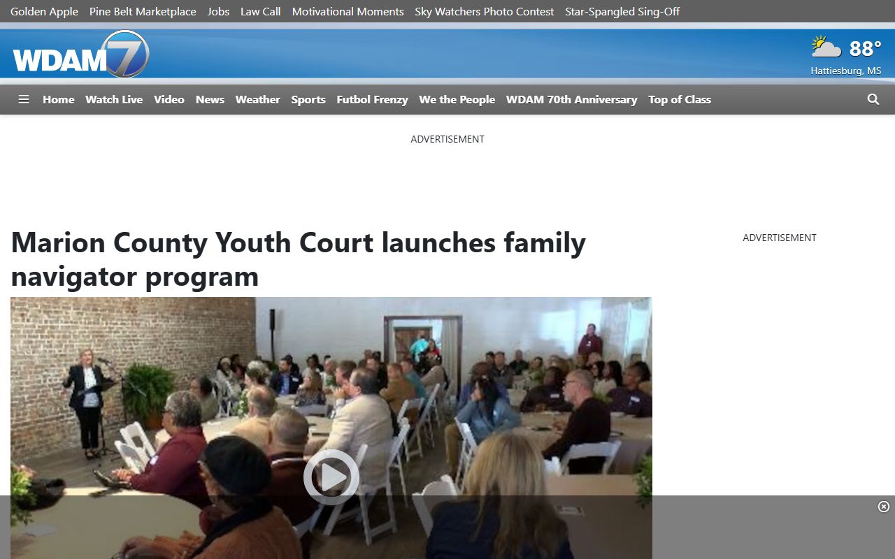Marion County probate and chancery-adjacent youth court family navigator program news